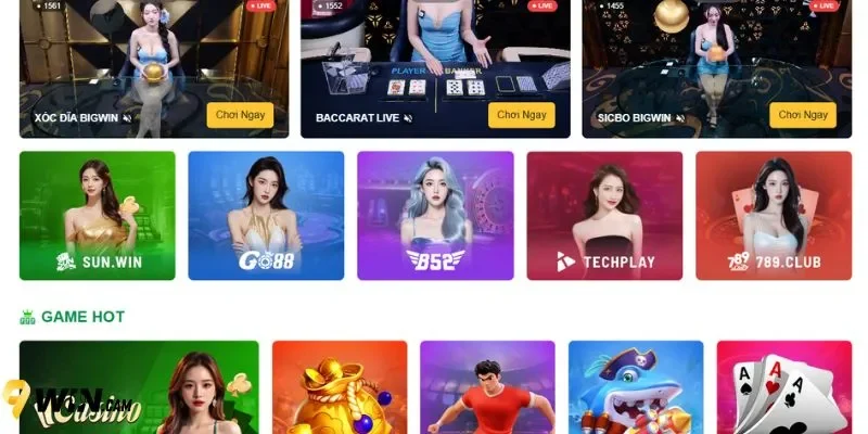 Có thể cài đặt chơi 9Win trên mọi thiết bị khác nhau