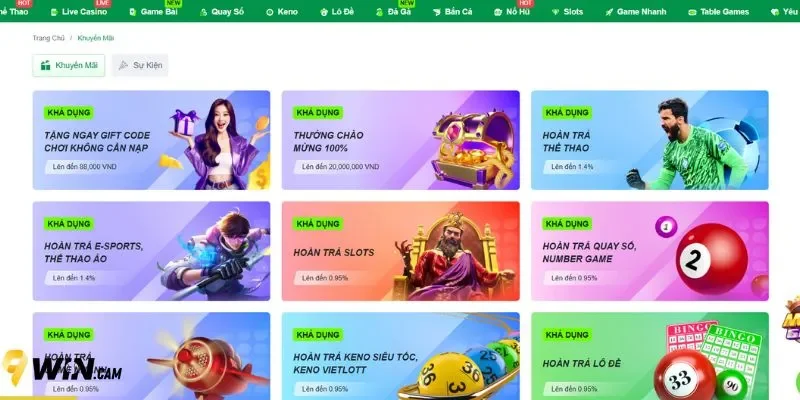 Thực hiện các bước đăng nhập 9Win nhanh chóng theo hướng dẫn